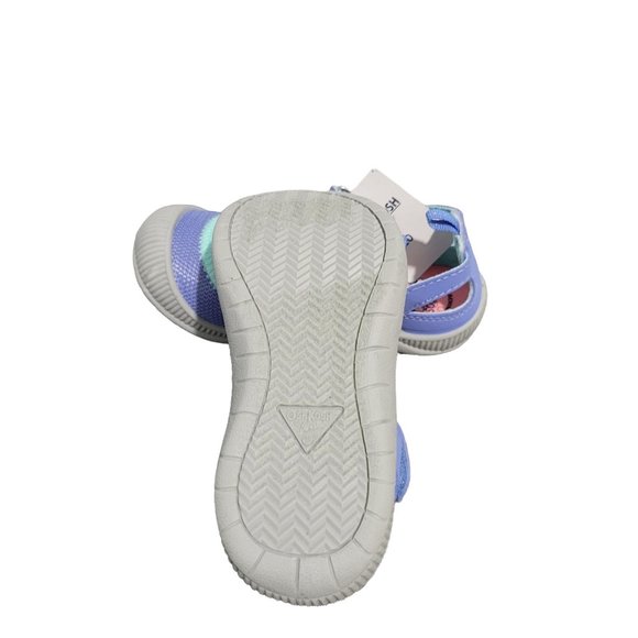 OshKosh B'Gosh Baby-Girl's Atka Mesh Athletic Bumptoe Cutout Sneaker, Periwinkle - Picture 6 of 6